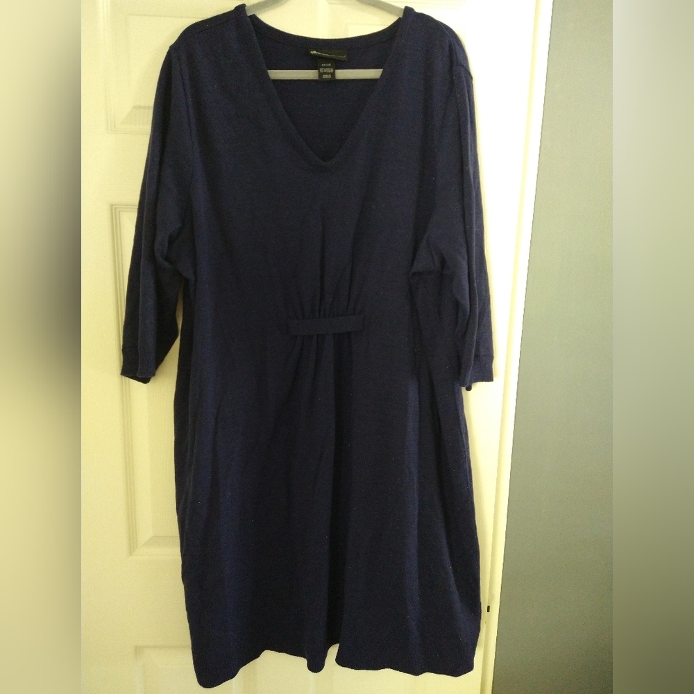 Lane Bryant 26/28 drk purple sweater dress